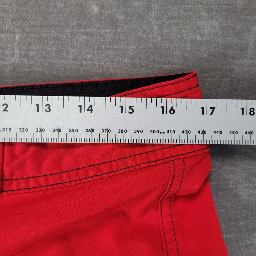 Ocean Pacific OP Mens Board Shorts Red‎ Black OPFLEX 4-Way Stretch Size 32